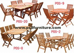 outdoor furniture garden tabel wooden (oset4)