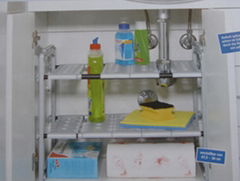 Kitchen under the-sink rack