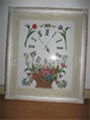 cross stitch-clock