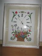 cross stitch-clock