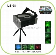 LS08 8 Patterns Laser Projector +High Power LED