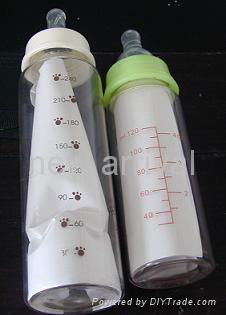 borosilicate glass baby milk bottles