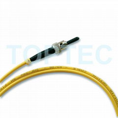 ST singlemode simplex fiber optic patch cord 