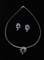 Crystal Flower Necklace Set 1