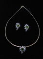 Crystal Flower Necklace Set