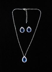 Crystla Necklace Earring Set