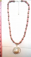 MOP Pink Necklace
