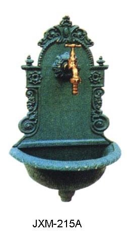 cast iron water basin, wall fountain 4