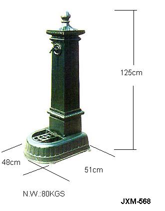 cast iron water basin, wall fountain 5