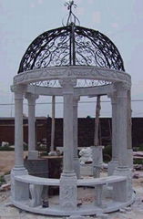 stone gazebo, marble gazebo, stone gloriette