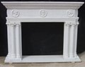stone/ marble carving fireplace mantel, fireplace surround 2