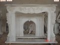 stone/ marble carving fireplace mantel, fireplace surround 3