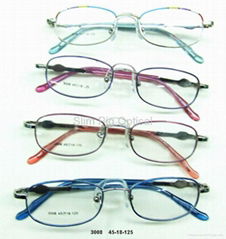 promotion kid stainless steel optical frames 3008