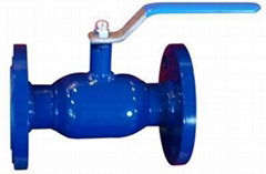 Fully welded ball valve