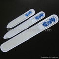 etched glass nail file,crystal nail file