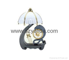 Desk Lamp and Clock