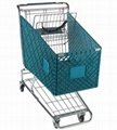 Plastic & metal shopping trolley 1