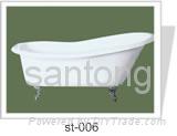 cast iron enamel bathtub