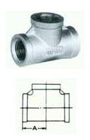 Stainless steel screwed pipe fitting