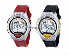 Automatic LCD Sports Wristwatches with 1.5 Seconds time error per24 Hours