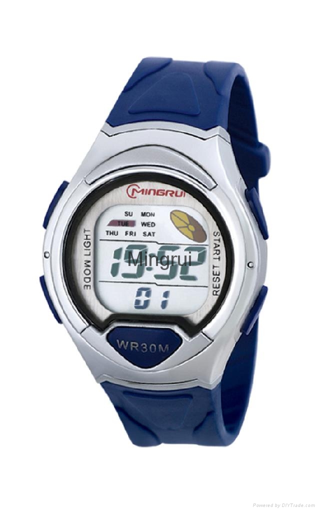Automatic LCD Sports Wristwatches with 1.5 Seconds time error per24