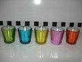 glass spray color candle holder 5