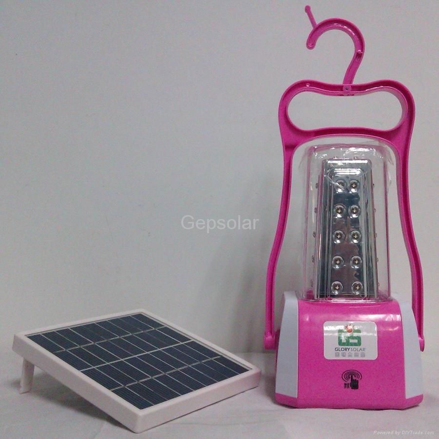 Solar rechargeable lantern