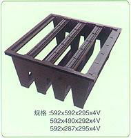 Plastic frame for  V bank HEPA filters