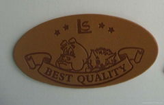 leather label