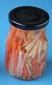 mixed vegetable in glass jar  2