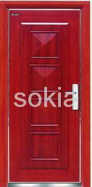 steel-wooden door 