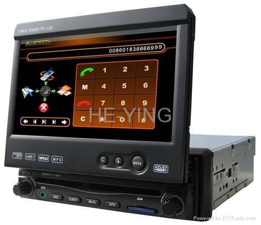 1 Din 7" inch Car DVD player (GPS / IPOD / Bluetooth full function)