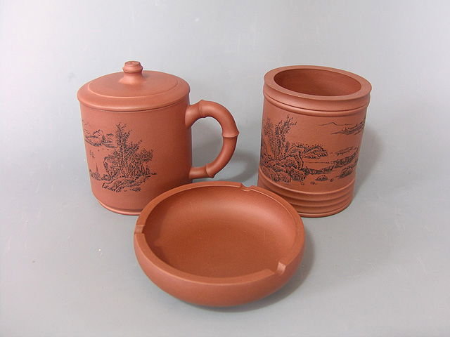 Yixing Zisha (Purple Sand) Teapots,Cups