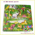 wooden toys,LX-066,Animal puzzle