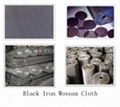 Black iron woven cloth