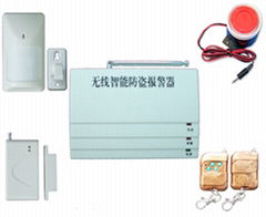 Wireless intelligent burglar alarm