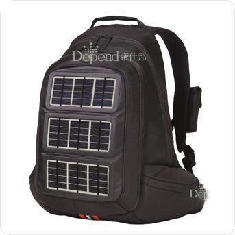 Laptop backpack with solar charger,6W,8000mA