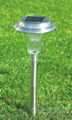 plastic stainless steel solar lawn light