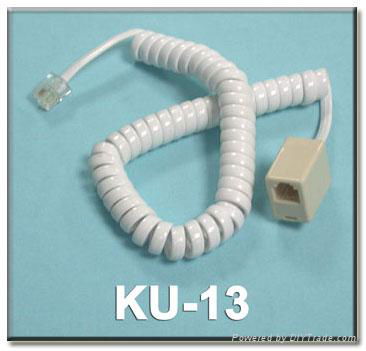US Telephone Extension Coil Cord 3