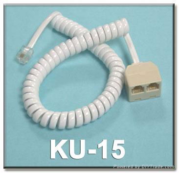 US Telephone Extension Coil Cord 4