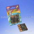 4-Piece Batteries in Blister Card (LR03/LR6)