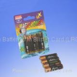 4-Piece Batteries in Blister Card (LR03/LR6)