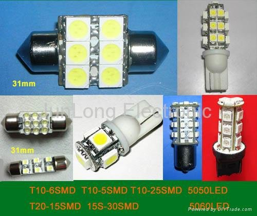 Smd Bulbs, LED Lights, Car LED Bubls 5050 / 5060 Smd Flux LED T10 T20 S25