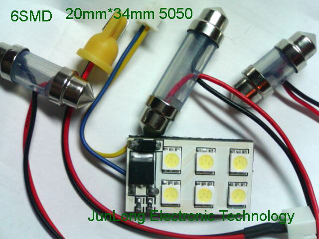 Smd Bulbs, LED Lights, Car LED Bubls 5050 / 5060 Smd Flux LED T10 T20 S25 2