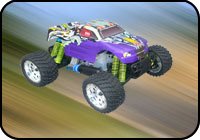 1/16 Scale R/C Gas Powered 4WD Monster Truck
