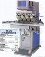 Four color pad printer with conveyor