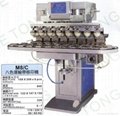 Pneumatic two color pad printer with conveyor 2