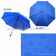 golf umbrella,straight umbrella,magic printing umbrella