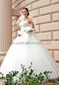 Satin and Tulle Strapless Ball Gown