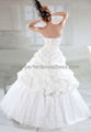 Taffeta Strapless A-Line Simple Wedding Gown Bridal Dress WD-3523 2